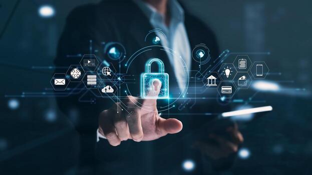 Analyst reviewing vulnerability scan dashboards in a cyber office